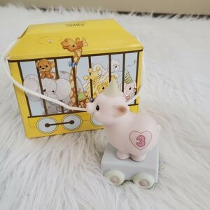 Precious Moments 15954 Heaven Bless Your Special Day Age 3 Pig Enesco 1985